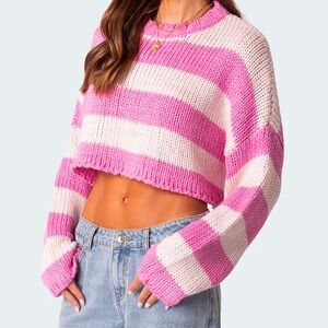 Edikted Sweater - Pink Striped 🌸